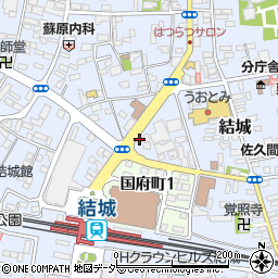 ＥＮＥＯＳ結城駅前ＳＳ周辺の地図