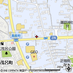 栃木県佐野市高萩町435周辺の地図