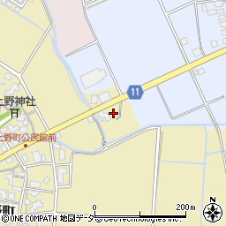 石川県加賀市上野町子周辺の地図