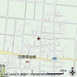 群馬県太田市新田花香塚町周辺の地図