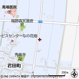 栃木県佐野市君田町242周辺の地図
