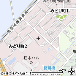 茨城県筑西市みどり町周辺の地図