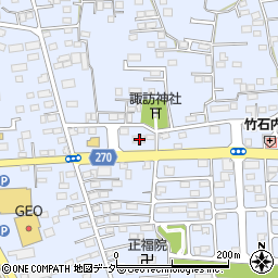 栃木県佐野市高萩町1201周辺の地図