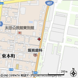 読売センター　太田中央周辺の地図