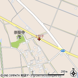 上加子周辺の地図