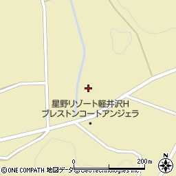 軽井沢南教会周辺の地図