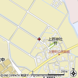 石川県加賀市上野町周辺の地図