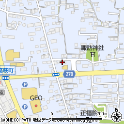 栃木県佐野市高萩町1200周辺の地図