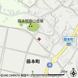 栃木県足利市藤本町周辺の地図