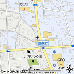 栃木県佐野市高萩町446周辺の地図