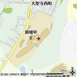 錦城中学校周辺の地図