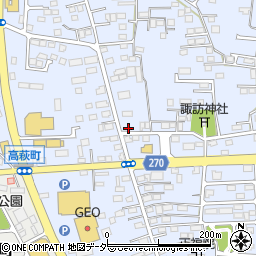 栃木県佐野市高萩町312周辺の地図