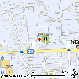 栃木県佐野市高萩町282周辺の地図
