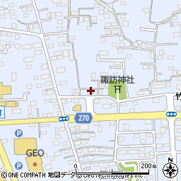 栃木県佐野市高萩町283周辺の地図