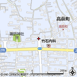 栃木県佐野市高萩町236周辺の地図