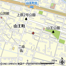 群馬県伊勢崎市山王町104周辺の地図