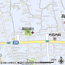 栃木県佐野市高萩町238周辺の地図