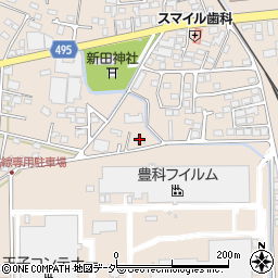 長野県安曇野市豊科新田5038-7周辺の地図