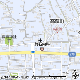 栃木県佐野市高萩町234周辺の地図