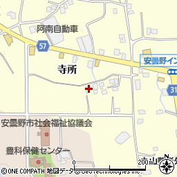 長野県安曇野市豊科南穂高寺所380周辺の地図