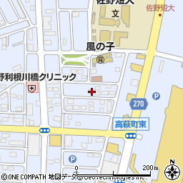 栃木県佐野市高萩町1320-18周辺の地図