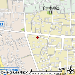 群馬県伊勢崎市南千木町2304周辺の地図