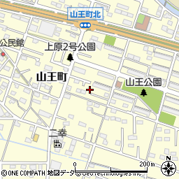 群馬県伊勢崎市山王町103周辺の地図