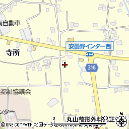 長野県安曇野市豊科南穂高362-1周辺の地図