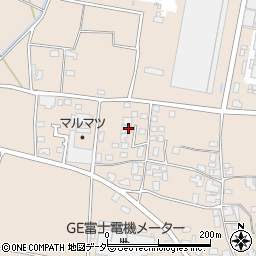 長野県安曇野市堀金烏川2074-2周辺の地図