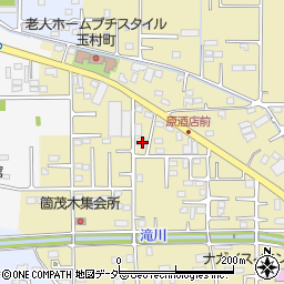 群馬県佐波郡玉村町上茂木483-2周辺の地図