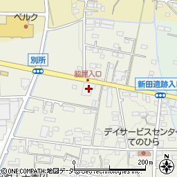 群馬県太田市別所町528周辺の地図