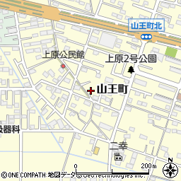 群馬県伊勢崎市山王町203周辺の地図