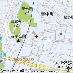 寺中町公民館周辺の地図