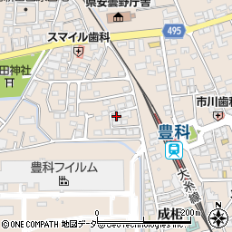 長野県安曇野市豊科新田4969-25周辺の地図