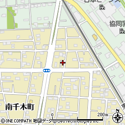 群馬県伊勢崎市南千木町1733周辺の地図