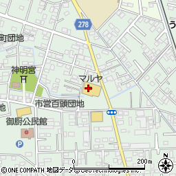 ヤマグチスーパー福居店周辺の地図