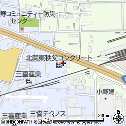 北関東秩父コンクリート株式会社　高崎工場周辺の地図