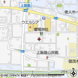 群馬県佐波郡玉村町上飯島周辺の地図