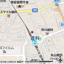 長野県安曇野市豊科新田4913-2周辺の地図