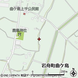 栃木県栃木市岩舟町曲ケ島周辺の地図