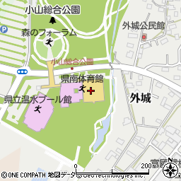 栃木県立県南体育館周辺の地図