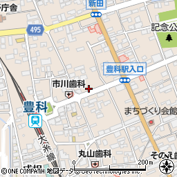 長野県安曇野市豊科新田4838-2周辺の地図