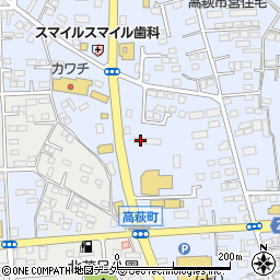 栃木県佐野市高萩町462周辺の地図