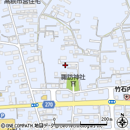 栃木県佐野市高萩町289周辺の地図
