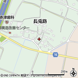 茨城県笠間市長兎路561周辺の地図
