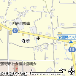 丸亀製麺 安曇野店周辺の地図
