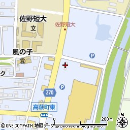 ペトラス佐野新都市店周辺の地図