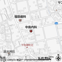 群馬県高崎市下佐野町15周辺の地図