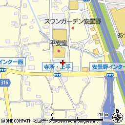 四川乃華安曇野店周辺の地図