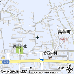 栃木県佐野市高萩町251周辺の地図